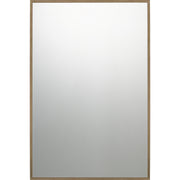 Lockport Mirror in Antique Brass