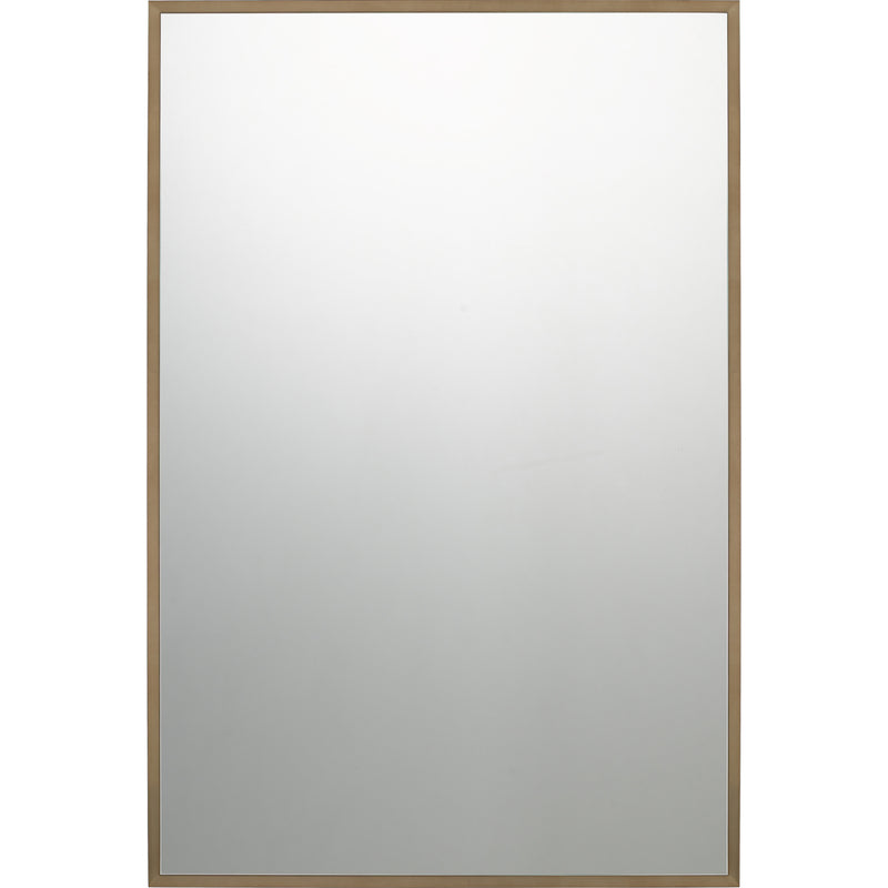 Lockport Mirror in Antique Brass