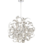Ribbons 12-Light Pendant in Crystal Chrome