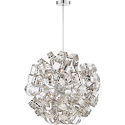 Ribbons 12-Light Pendant in Crystal Chrome