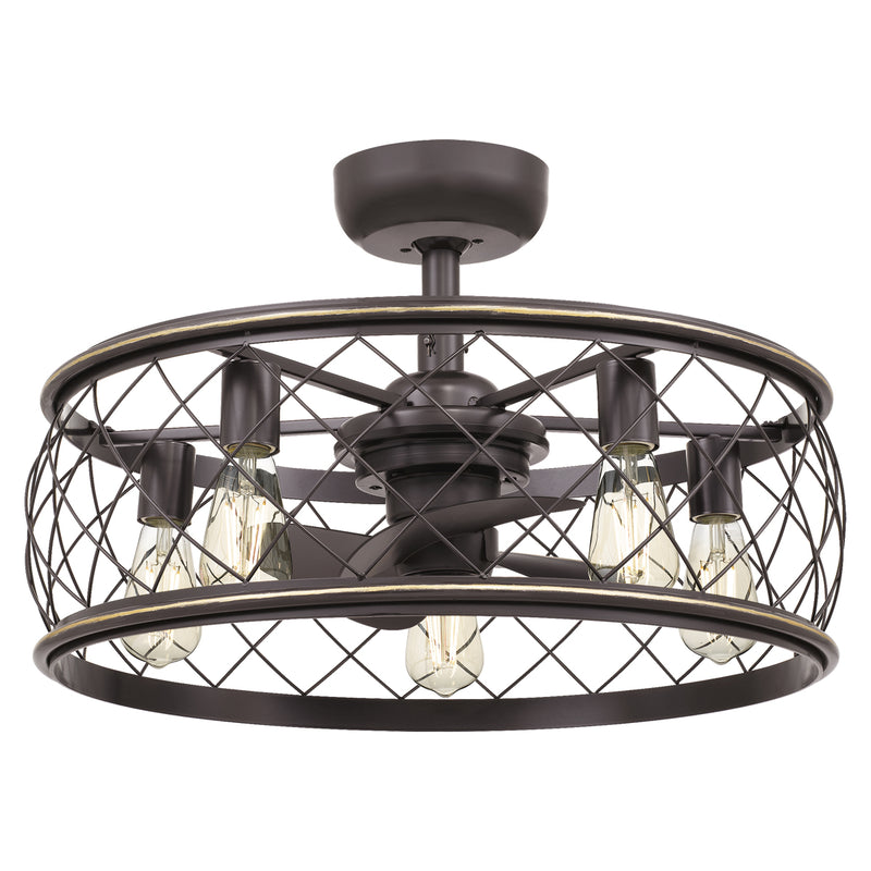 Dury 5-Light Fandelier in Palladian Bronze