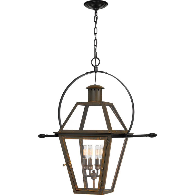Rue De Royal 4-Light Outdoor Lantern in Industrial Bronze