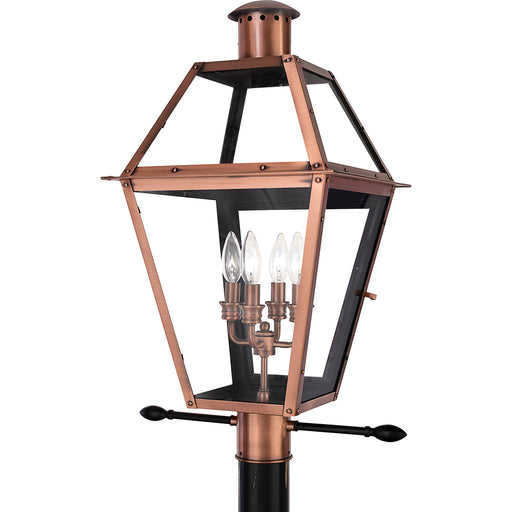 Rue De Royal 4-Light Outdoor Lantern in Aged Copper