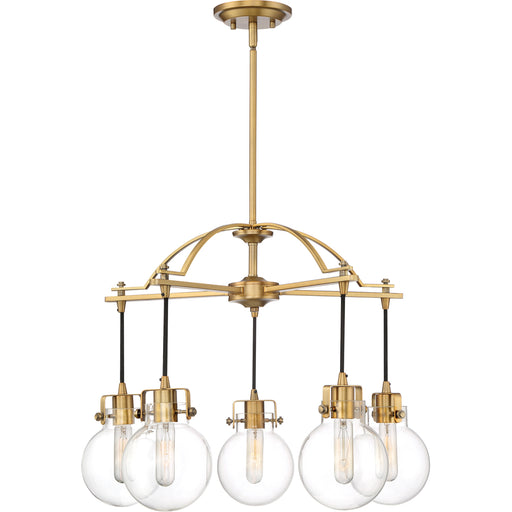 Sidwell 5-Light Chandelier in Weathered Brass