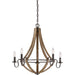 Shire 5-Light Chandelier in Rustic Black
