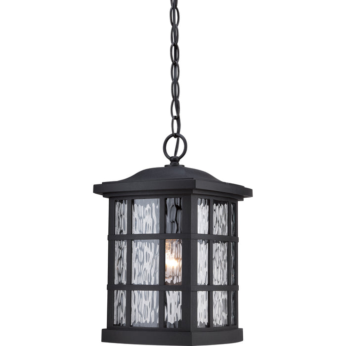 Stonington 1-Light Outdoor Lantern in Mystic Black