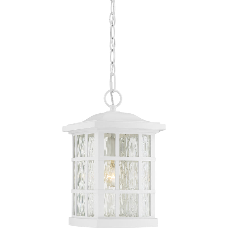 Stonington 1-Light Outdoor Lantern in White Lustre