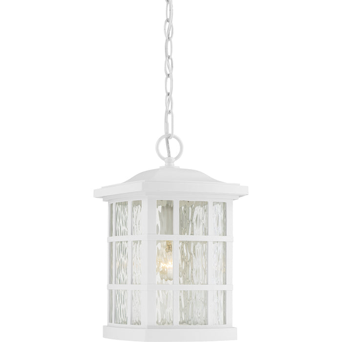 Stonington 1-Light Outdoor Lantern in White Lustre