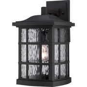 Stonington 1-Light Outdoor Lantern in Mystic Black
