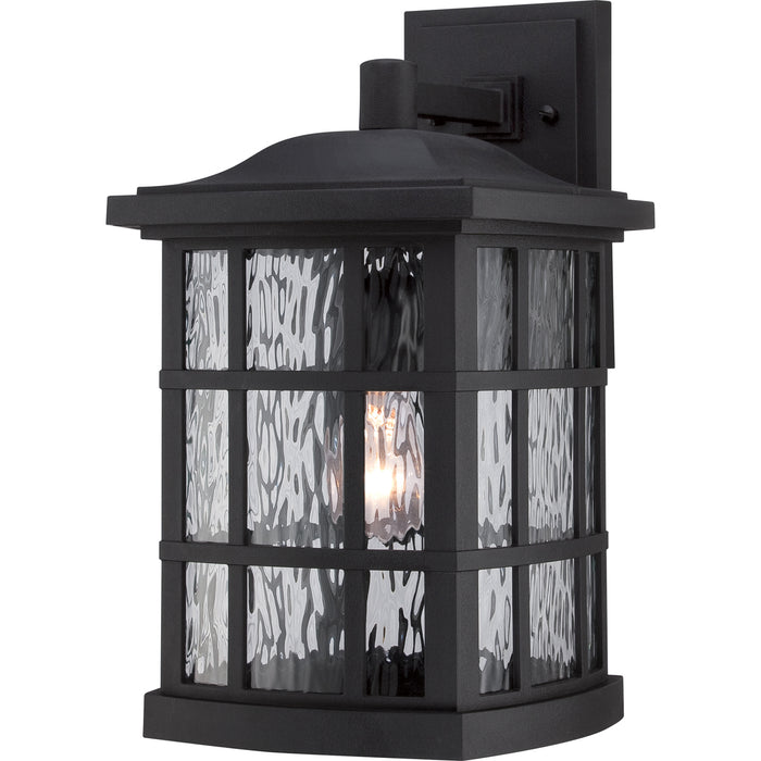 Stonington 1-Light Outdoor Lantern in Mystic Black