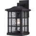 Stonington 1-Light Outdoor Lantern in Mystic Black