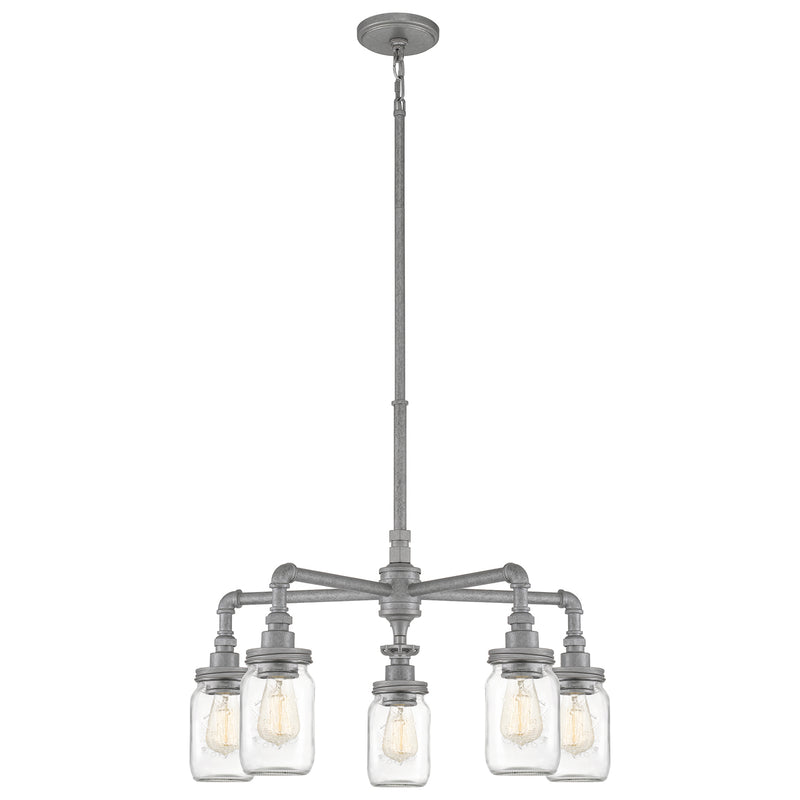 Squire 5-Light Chandelier in Galvanized