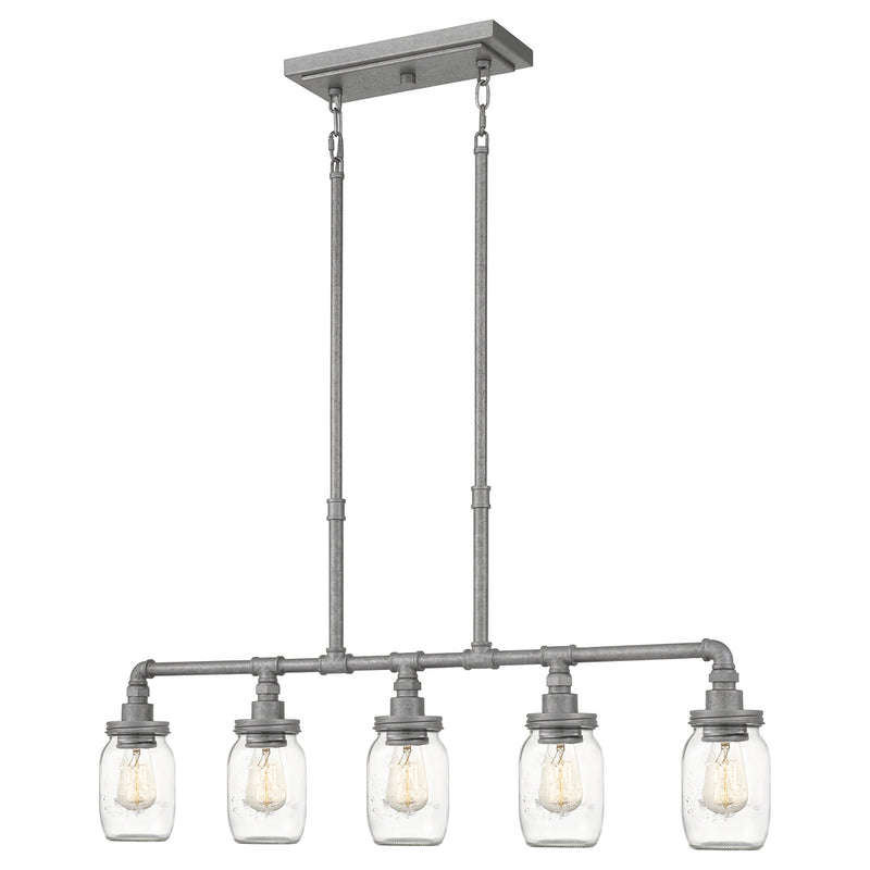 Squire 5-Light Island Light in Galvanized