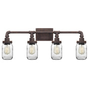 Squire 4-Light Bath Vanity in Rustic Black