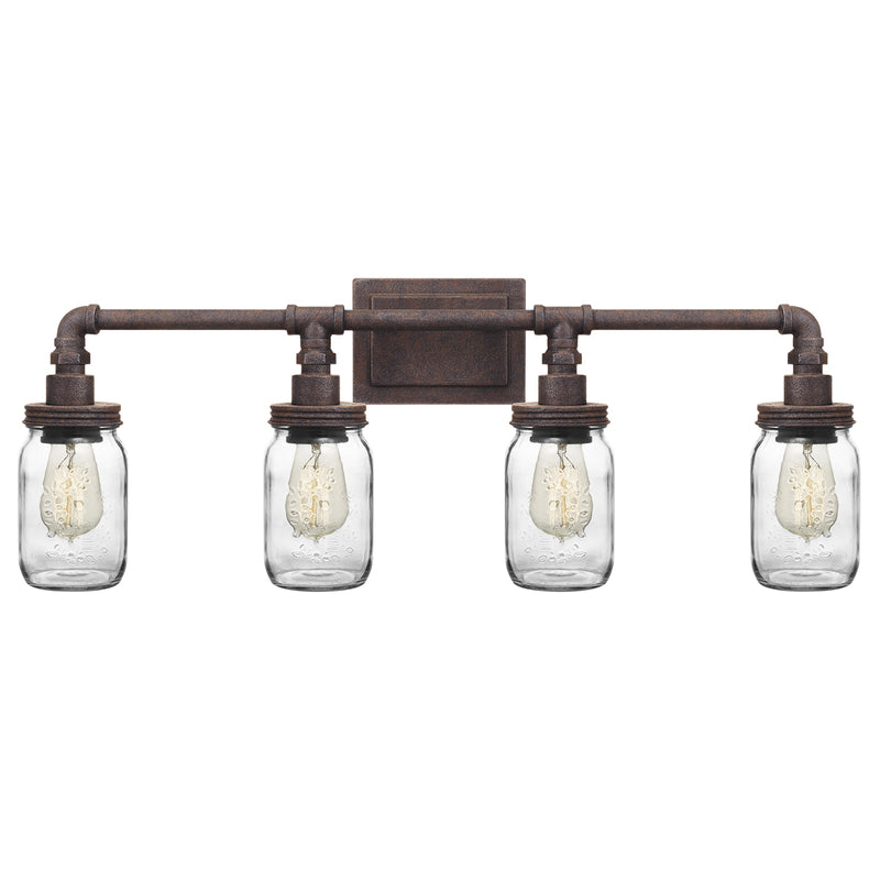 Squire 4-Light Bath Vanity in Rustic Black