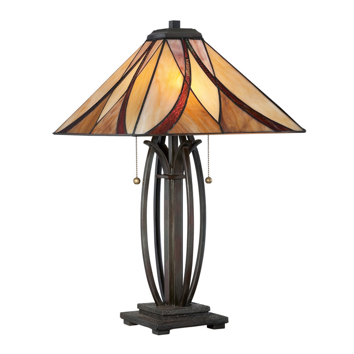 Asheville 2-Light Table Lamp in Valiant Bronze
