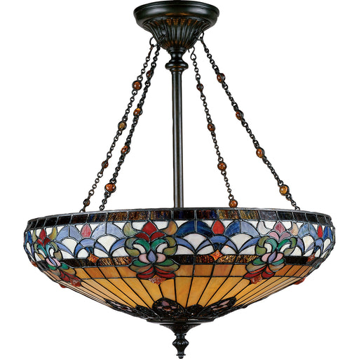 Belle Fleur 4-Light Pendant in Vintage Bronze