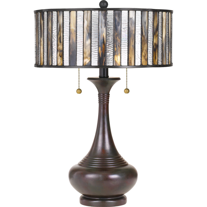 Roland 2-Light Table Lamp in Valiant Bronze