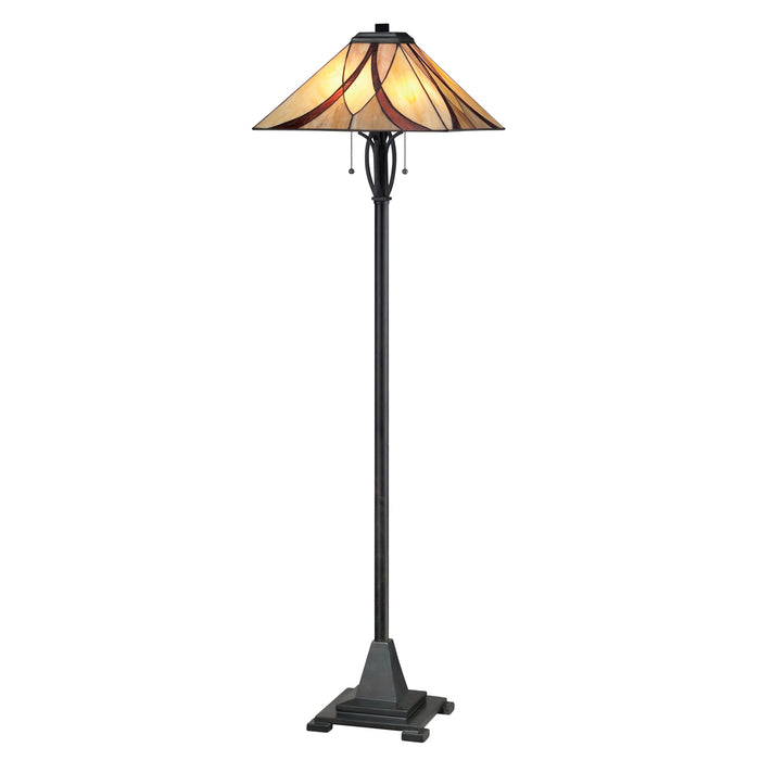 Asheville 2-Light Floor Lamp in Valiant Bronze