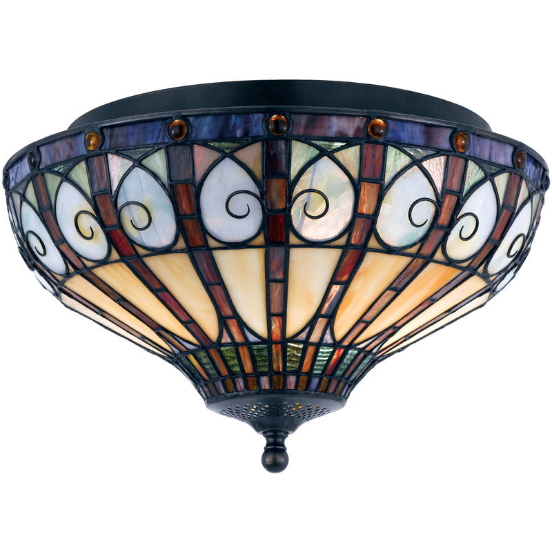 Ava 2-Light Flush Mount in Vintage Bronze
