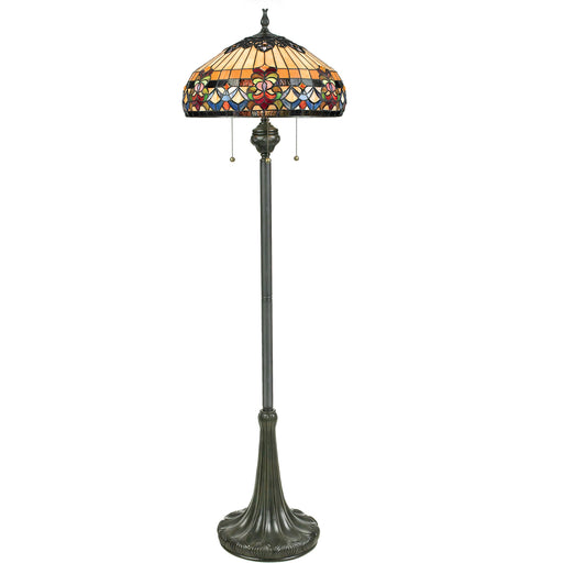 Belle Fleur 3-Light Floor Lamp in Vintage Bronze
