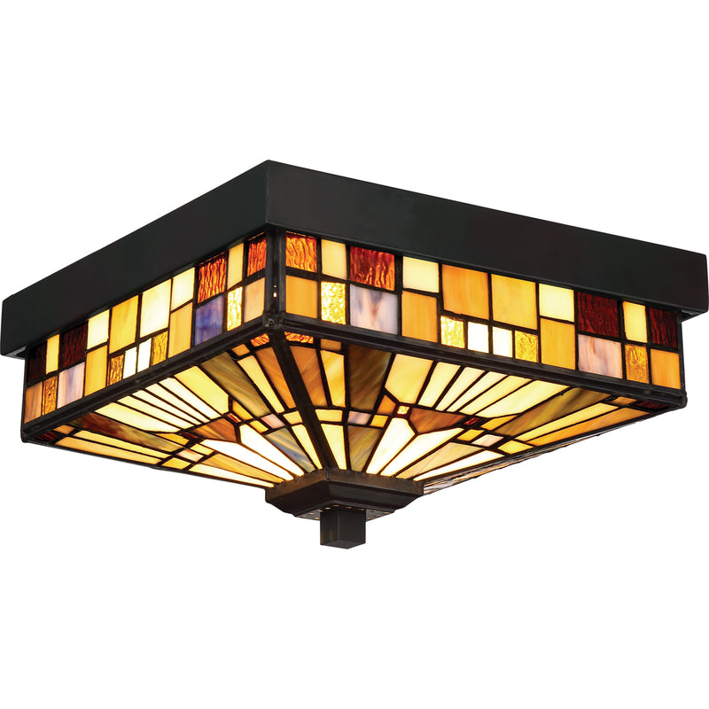 Inglenook 2-Light Flush Mount in Valiant Bronze