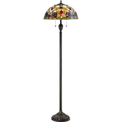 Violets 2-Light Floor Lamp in Vintage Bronze