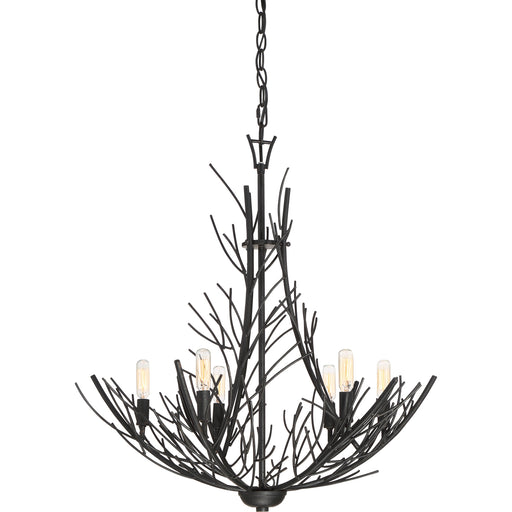 Thornhill 6-Light Chandelier in Marcado Black