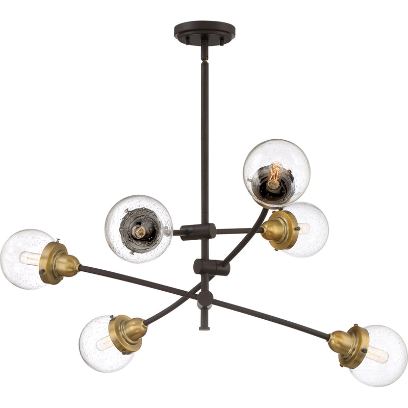 Trance 6-Light Chandelier in Western Bronze