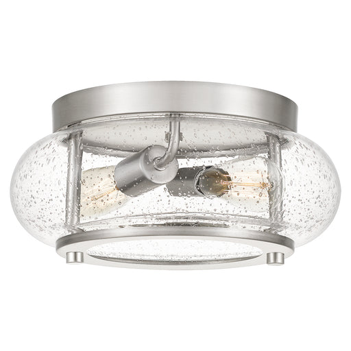 Trilogy 2-Light Flush Mount in Brushed Nickel