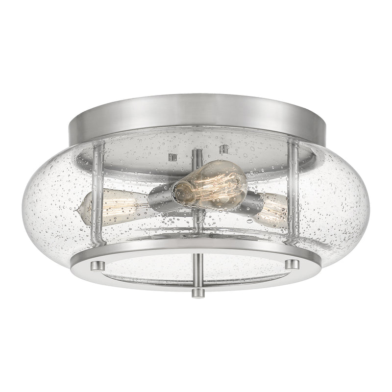 Trilogy 3-Light Flush Mount in Brushed Nickel