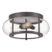 Trilogy 3-Light Flush Mount in Old Bronze
