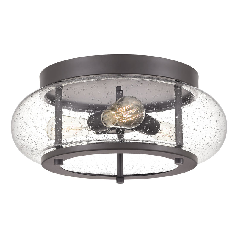 Trilogy 3-Light Flush Mount in Old Bronze