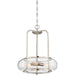 Trilogy 3-Light Pendant in Brushed Nickel
