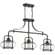 Trilogy 3-Light Island Light in Old Bronze