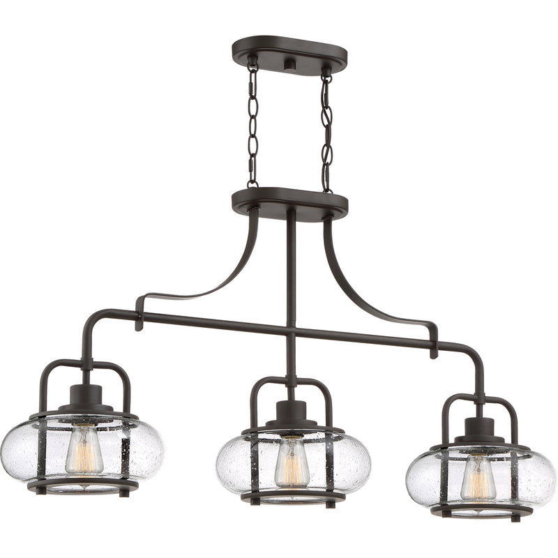 Trilogy 3-Light Island Light in Old Bronze