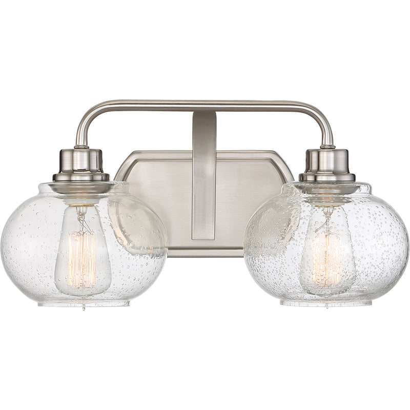 Trilogy 2-Light Bath Vanity in Brushed Nickel
