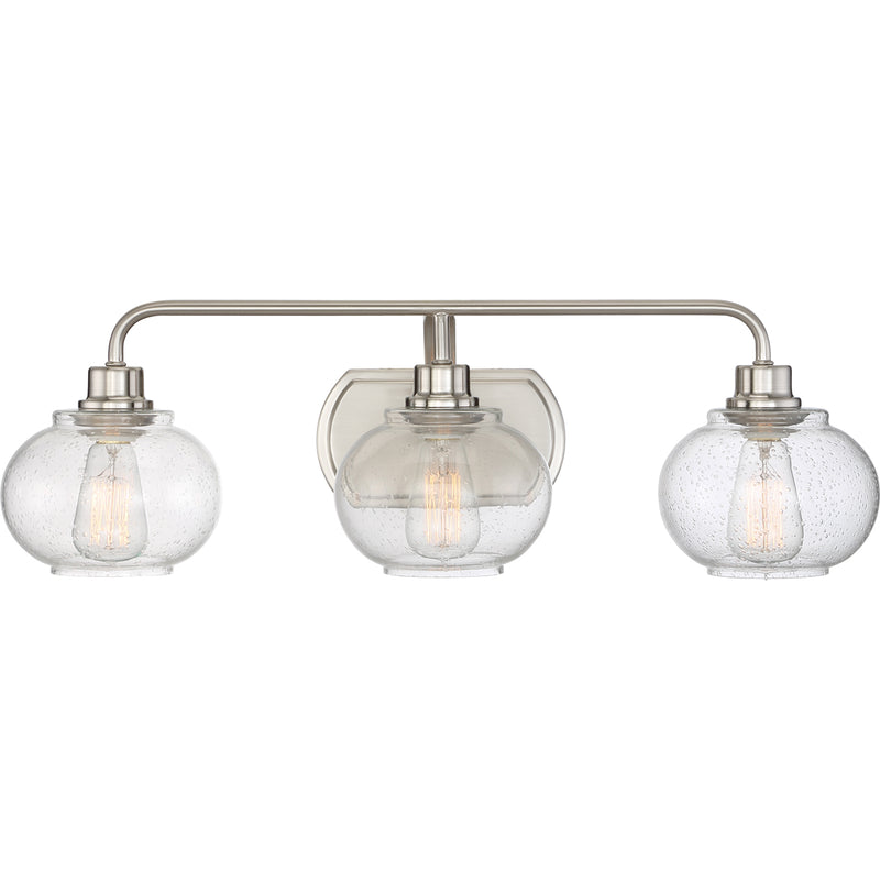 Trilogy 3-Light Bath Vanity in Brushed Nickel