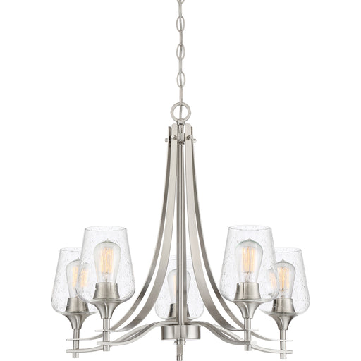 Towne 5-Light Chandelier in Brushed Nickel