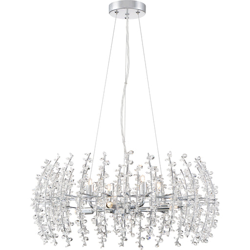 Valla 8-Light Pendant in Polished Chrome