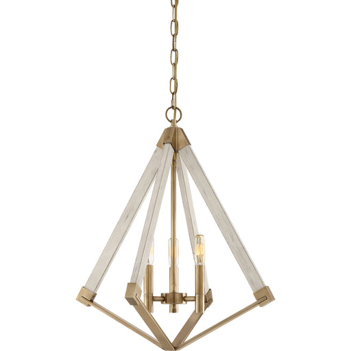 Viewpoint 3-Light Pendant in Weathered Brass