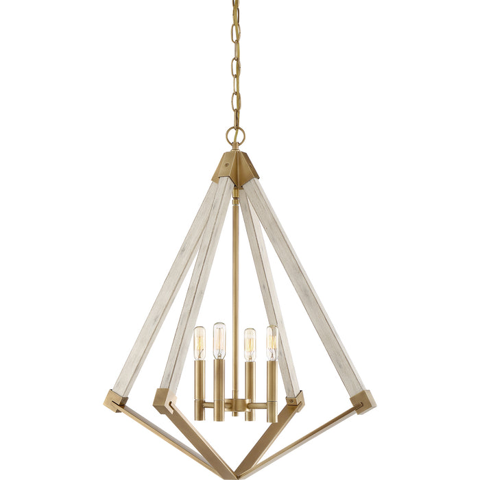 Viewpoint 4-Light Pendant in Weathered Brass