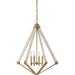 Viewpoint 4-Light Pendant in Weathered Brass