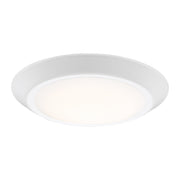 Verge LED Flush Mount in White Lustre