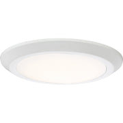 Verge LED Flush Mount in White Lustre