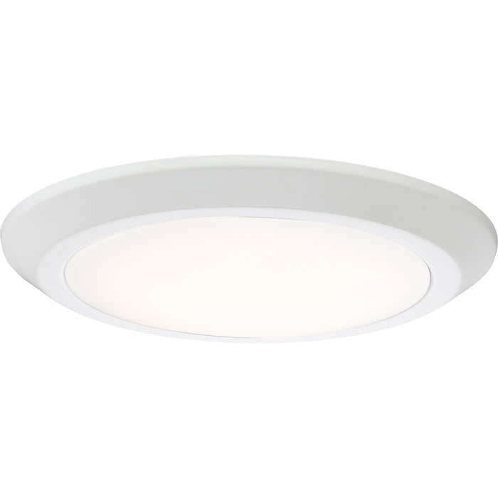 Verge LED Flush Mount in White Lustre