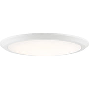 Verge LED Flush Mount in White Lustre
