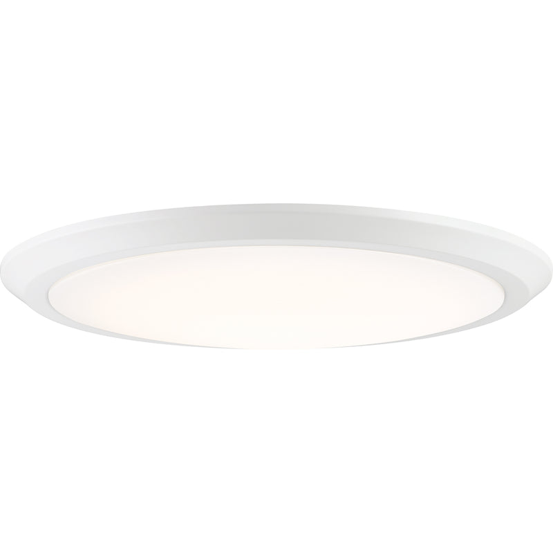 Verge LED Flush Mount in White Lustre