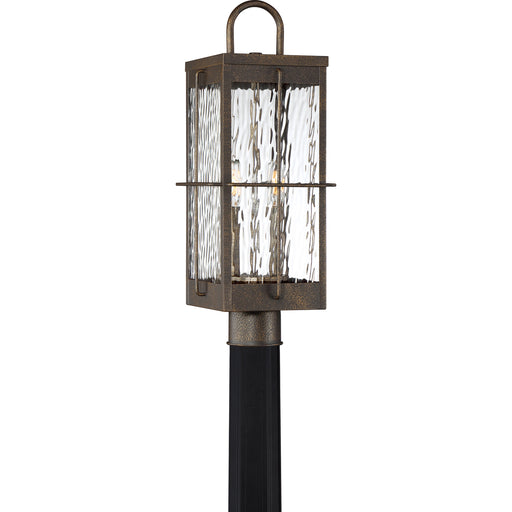 Ward 2-Light Outdoor Lantern in Gilded Bronze