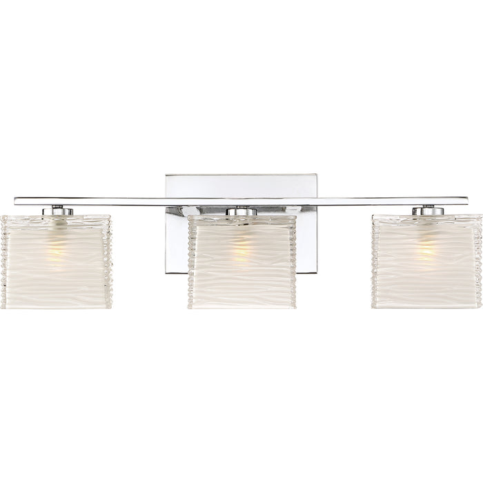 Westcap 3-Light Bath Vanity in Polished Chrome